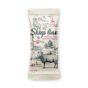 Syta Micha Sheep Line Kość do żucia Owca w skórze łososia z jeżyną 12cm