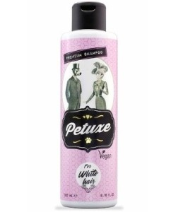 Petuxe White Hair Shampoo - wegański szampon do szaty białej i jasnej, dla psów i kotów