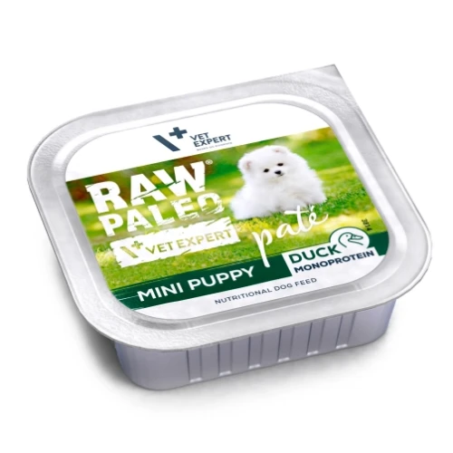 raw-paleo-duck-pate-mini-puppy-mokra-karma-dla-szczeniat-kaczka-150-g (1).webp