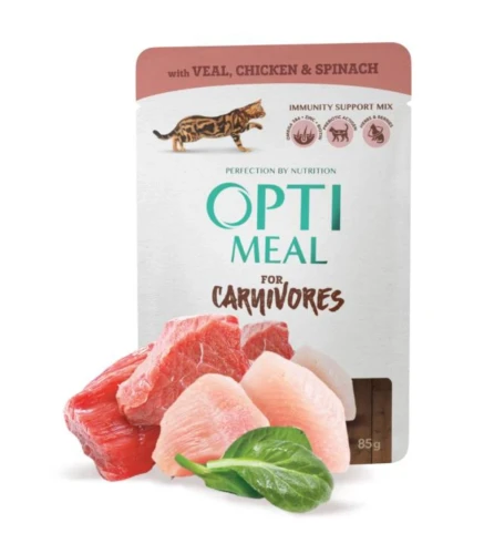 optimeal-bezzbozowa-karma-mokra-dla-kota-z-cielecina-kurczakiem-i-szpinakiem-w-sosie85g.webp