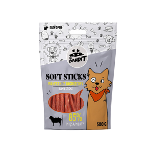 Mr.Bandit Soft Strips Pałeczki z Jagnięciny 500g
